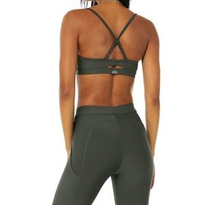 ALO Airlift Intrigue Bra (Small) in limited edition color Cactus